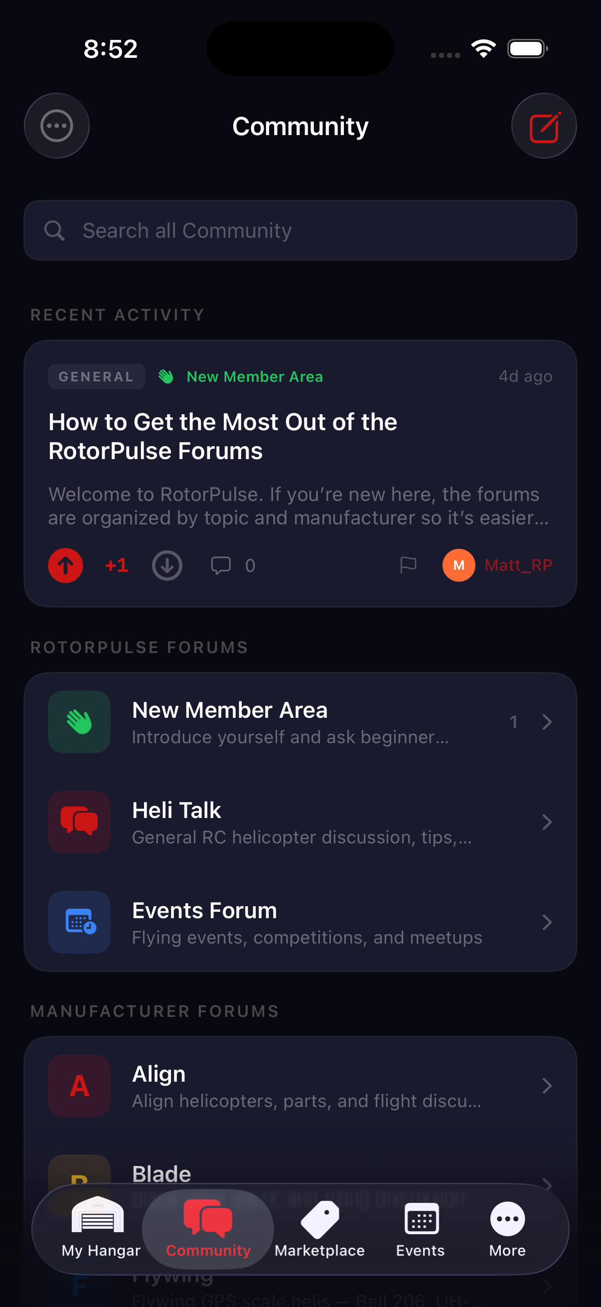 Community forums