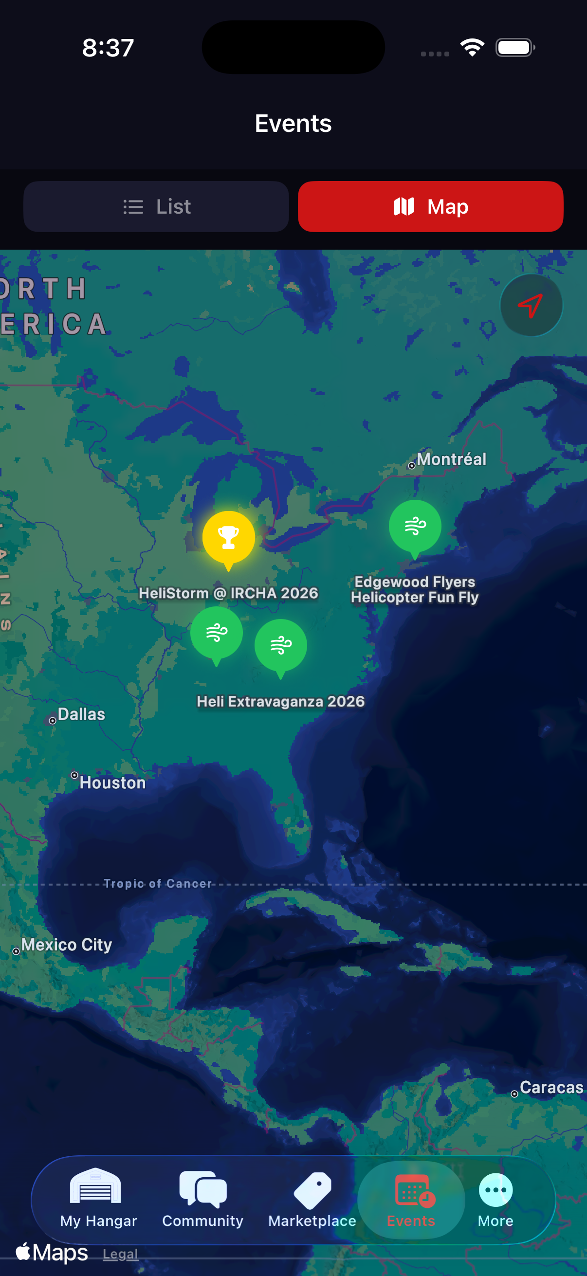 Events Map